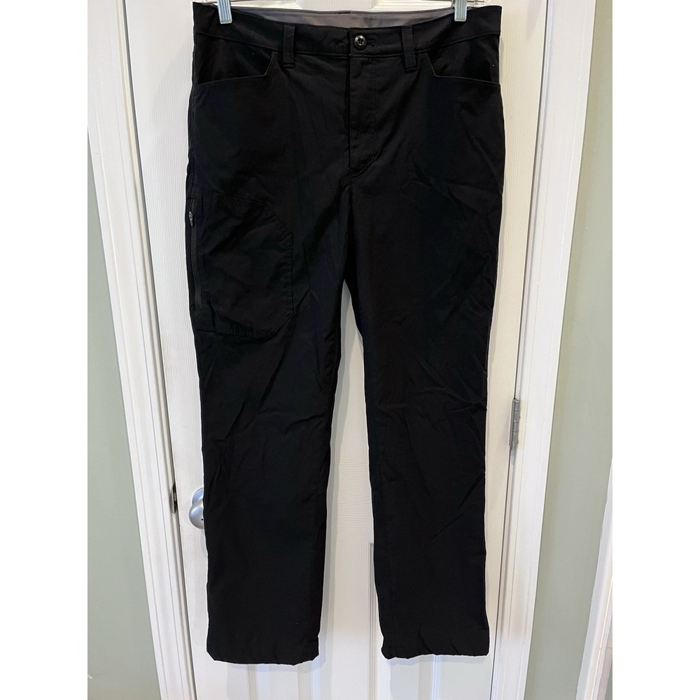 Eddie Bauer Pants Mens 34x32 Black Fleece Lined Tech Stretch Hiking Workwear